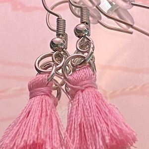 Tassel dangle earrings come in many colors.